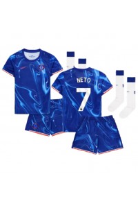 Chelsea Pedro Neto #7 Babytruitje Thuis tenue Kind 2024-25 Korte Mouw (+ Korte broeken)